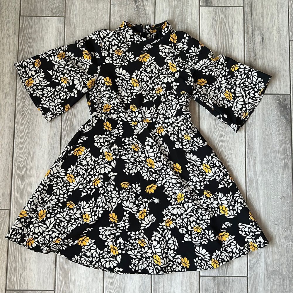 Zara floral circle dress